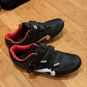 Peloton Black and Red Cycling Sneakers